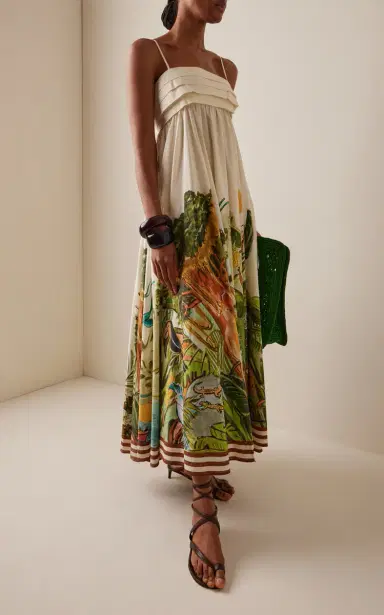 ALÉMAIS Toucan Tango Organic Cotton Midi Dress | Thumbnail 3 ALÉMAIS Toucan Tango Organic Cotton Midi Dress | Thumbnail 3
