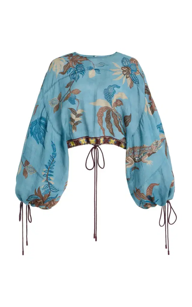 Georgie Linen Cropped Top