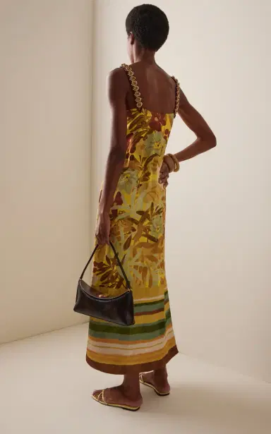 ALÉMAIS Printed Linen-Blend Maxi Dress | Thumbnail 4 ALÉMAIS Printed Linen-Blend Maxi Dress | Thumbnail 4