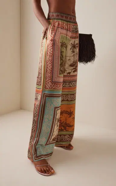 ALÉMAIS Alberta Silk Satin Wide-Leg Pants | Thumbnail 3 ALÉMAIS Alberta Silk Satin Wide-Leg Pants | Thumbnail 3