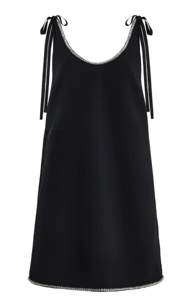 Prada Embellished Compact-Sablé Mini Dress | Thumbnail 1 Prada Embellished Compact-Sablé Mini Dress | Thumbnail 1