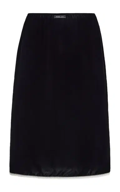 Prada Velvet Midi Skirt | Thumbnail 1 Prada Velvet Midi Skirt | Thumbnail 1