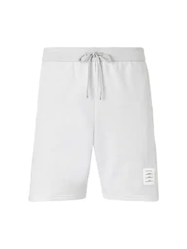 Thom Browne Straight-Leg Logo-Appliquéd Striped Cotton-Jersey Drawstring Shorts - Men | Thumbnail 1