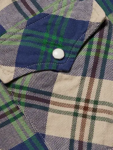 KAPITAL Columbia Checked Cotton-Flannel Western Shirt - Men | Thumbnail 5 KAPITAL Columbia Checked Cotton-Flannel Western Shirt - Men | Thumbnail 5