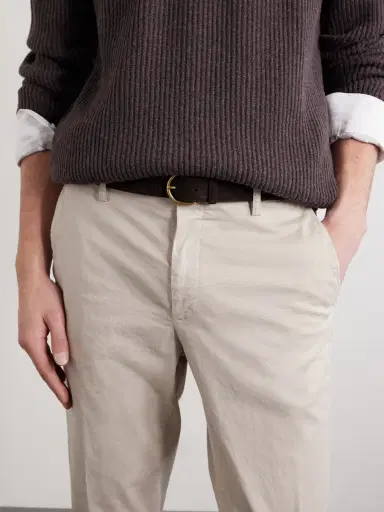Canali Tapered Cotton-Blend Twill Chinos - Men | Thumbnail 6