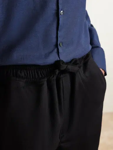 Saman Amel Straight-Leg Cashmere Drawstring Trousers - Men | Thumbnail 5