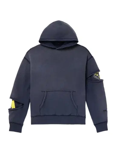 KAPITAL Reversible Distressed Printed Cotton-Jersey Hoodie - Men | Thumbnail 1 KAPITAL Reversible Distressed Printed Cotton-Jersey Hoodie - Men | Thumbnail 1