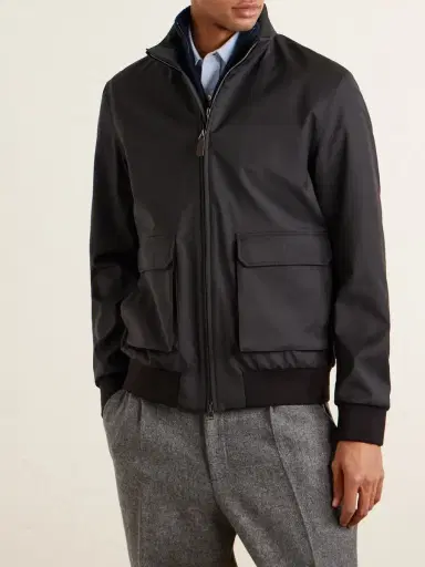 HERNO Storm System® Wool Bomber Jacket - Men | Thumbnail 3 HERNO Storm System® Wool Bomber Jacket - Men | Thumbnail 3