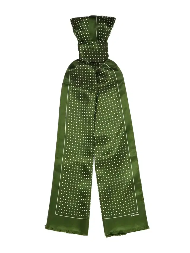 Polka-Dot Silk-Satin Scarf - Men