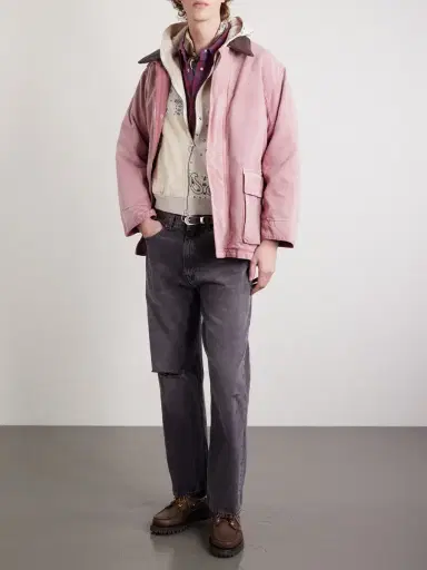 KAPITAL Panelled Bandana-Print Cotton-Jersey and Quilted Shell Hoodie - Men | Thumbnail 2