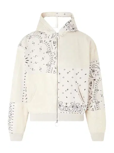 KAPITAL Panelled Bandana-Print Cotton-Jersey and Quilted Shell Hoodie - Men | Thumbnail 1