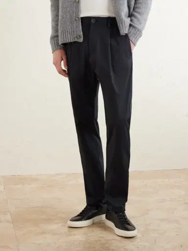 HERNO Tapered Pleated Stretch-Twill Trousers - Men | Thumbnail 3 HERNO Tapered Pleated Stretch-Twill Trousers - Men | Thumbnail 3