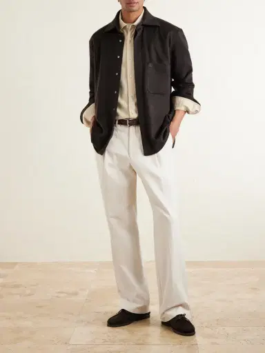 Saman Amel Cashmere Shirt Jacket - Men | Thumbnail 2