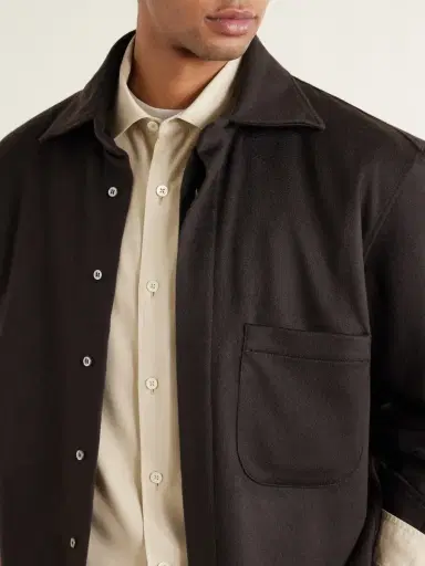 Saman Amel Cashmere Shirt Jacket - Men | Thumbnail 5