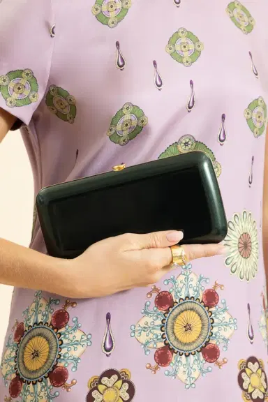 JEFFREY LEVINSON Finley Clutch - British Racing Green | Thumbnail 3 JEFFREY LEVINSON Finley Clutch - British Racing Green | Thumbnail 3