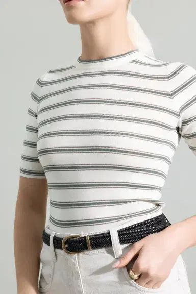 Brunello Cucinelli Rib Stripe Sweater | Thumbnail 3