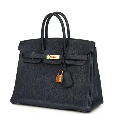 HERMÈS Hermes Birkin 25 Bleu Nuit Togo Gold Hardware | Thumbnail 3 HERMÈS Hermes Birkin 25 Bleu Nuit Togo Gold Hardware | Thumbnail 3