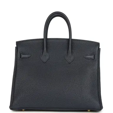 HERMÈS Hermes Birkin 25 Bleu Nuit Togo Gold Hardware | Thumbnail 5 HERMÈS Hermes Birkin 25 Bleu Nuit Togo Gold Hardware | Thumbnail 5