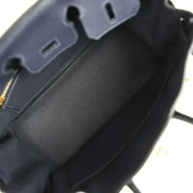 HERMÈS Hermes Birkin 25 Bleu Nuit Togo Gold Hardware | Thumbnail 8 HERMÈS Hermes Birkin 25 Bleu Nuit Togo Gold Hardware | Thumbnail 8