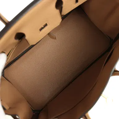 HERMÈS Hermes Birkin 25 Chai Togo Gold Hardware | Thumbnail 8 HERMÈS Hermes Birkin 25 Chai Togo Gold Hardware | Thumbnail 8