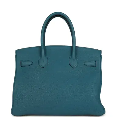 HERMÈS Pre-owned Hermes Birkin 30 Cobalt Togo Gold Hardware | Thumbnail 4 HERMÈS Pre-owned Hermes Birkin 30 Cobalt Togo Gold Hardware | Thumbnail 4
