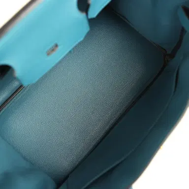HERMÈS Pre-owned Hermes Birkin 30 Cobalt Togo Gold Hardware | Thumbnail 8 HERMÈS Pre-owned Hermes Birkin 30 Cobalt Togo Gold Hardware | Thumbnail 8