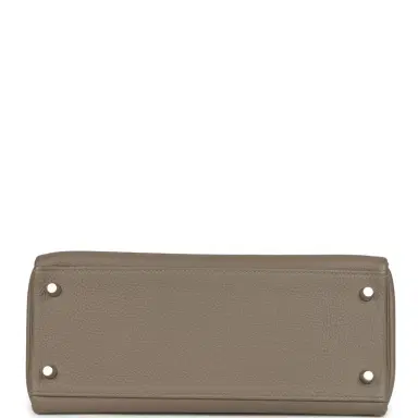 HERMÈS Pre-owned Hermes Kelly Retourne 28 Gris Asphalt Togo Palladium Hardware | Thumbnail 6