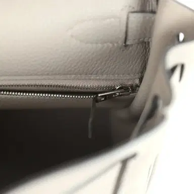 HERMÈS Pre-owned Hermes Kelly Retourne 28 Gris Asphalt Togo Palladium Hardware | Thumbnail 9