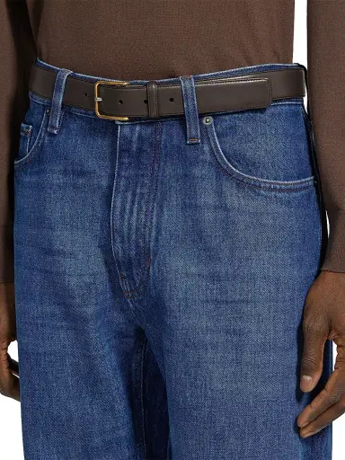 Zegna Men's Leather Belt | Thumbnail 2