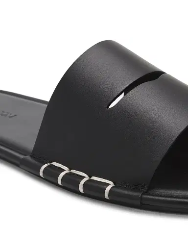 JW Anderson Men's Loafer Leather Slide Sandals - Black - Size 12 | Thumbnail 3 JW Anderson Men's Loafer Leather Slide Sandals - Black - Size 12 | Thumbnail 3