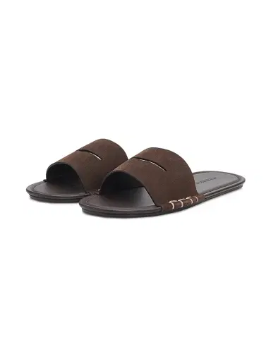 JW Anderson Men's Loafer Suede Slide Sandals - Brown - Size 13 | Thumbnail 2 JW Anderson Men's Loafer Suede Slide Sandals - Brown - Size 13 | Thumbnail 2