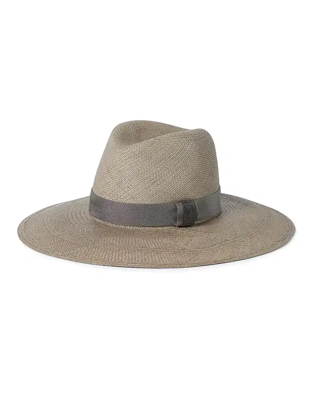 Women's Straw Fedora with Precious Leather Band - Brown Women's Straw Fedora with Precious Leather Band - Brown