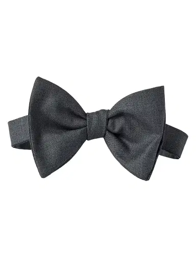 Brunello Cucinelli Men's Virgin Wool and Silk Twill Bow Tie | Thumbnail 1 Brunello Cucinelli Men's Virgin Wool and Silk Twill Bow Tie | Thumbnail 1