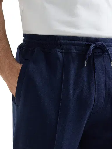 Brunello Cucinelli Men's Cotton, Cashmere and Silk French Terry Double Cloth Trousers - Cobalt | Thumbnail 5