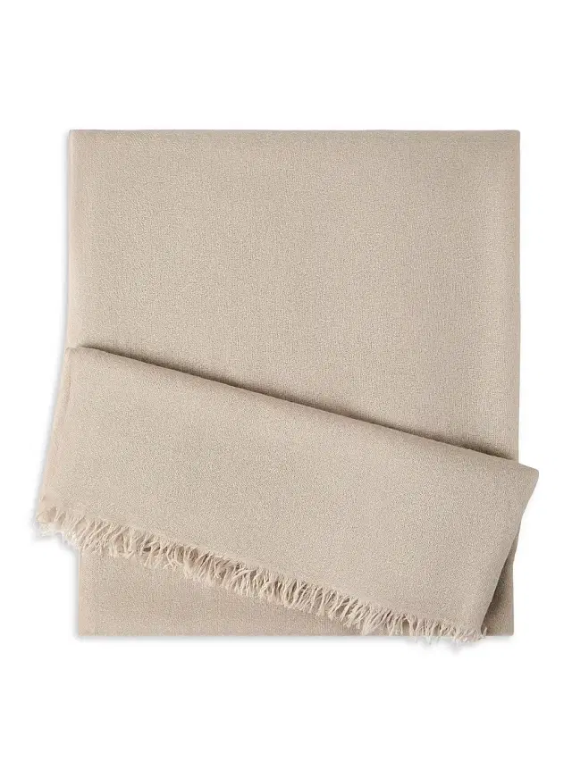 Brunello Cucinelli Women's Cashmere and Silk Scarf - Beige