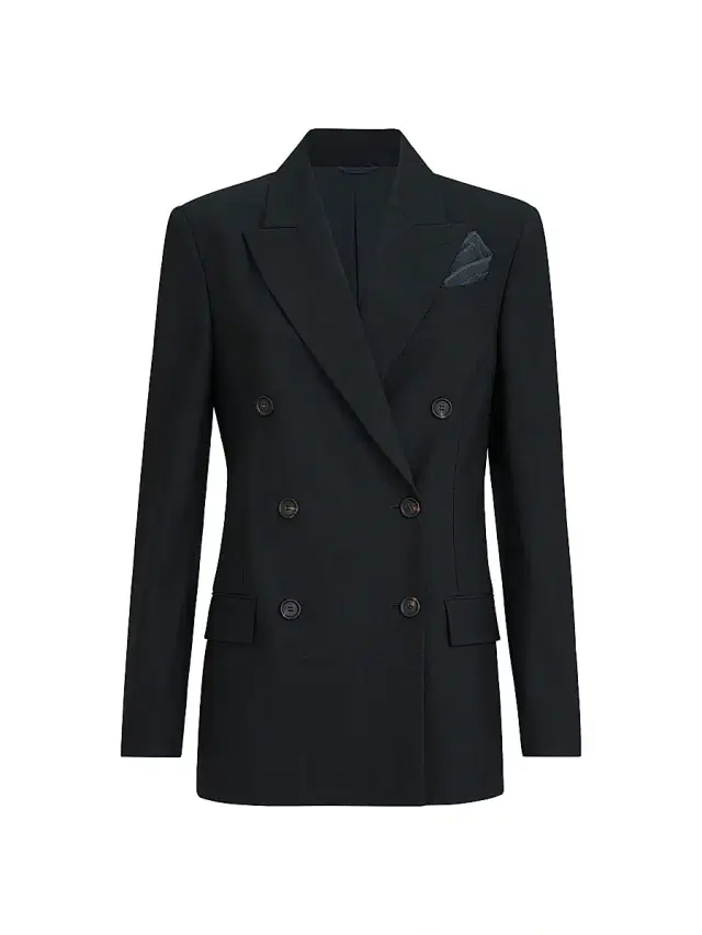 Women's Tropical Luxury Wool Blazer with Monili - Lignite