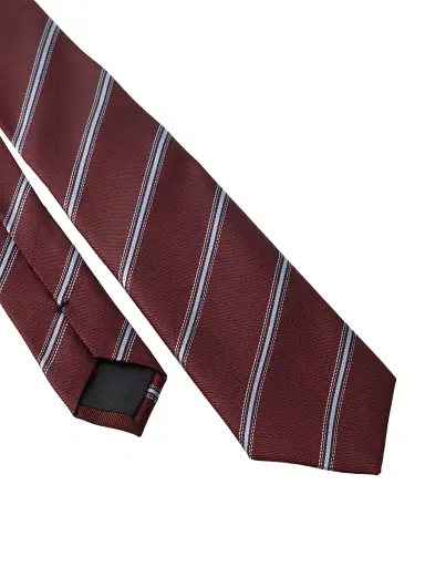 Prada Men's Silk Tie - Dark Red | Thumbnail 3