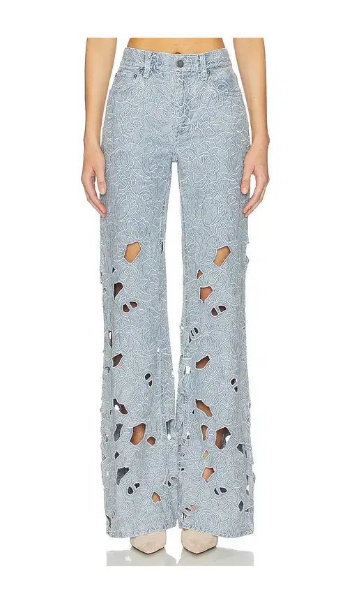 Alice + Olivia Alice + Olivia Chic Eyelet Jean