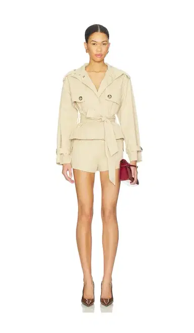 Line & Dot Kaelin Trench Style Romper | Thumbnail 1 Line & Dot Kaelin Trench Style Romper | Thumbnail 1