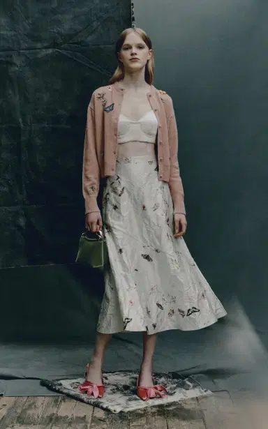 Erdem Cropped Corset Bra Top | Thumbnail 1