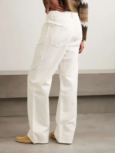 Brunello Cucinelli Bead-embellished Cotton And Linen-blend Wide-leg Pants | Thumbnail 4 Brunello Cucinelli Bead-embellished Cotton And Linen-blend Wide-leg Pants | Thumbnail 4