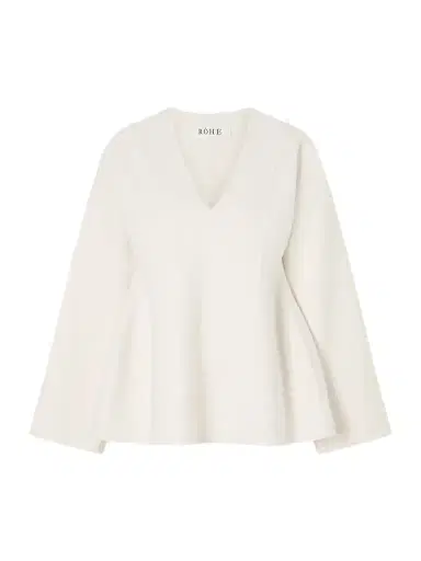 RÓHE Paneled Wool Blouse | Thumbnail 1