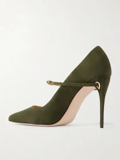 Jennifer Chamandi Lorenzo 105 Suede Pumps | Thumbnail 3