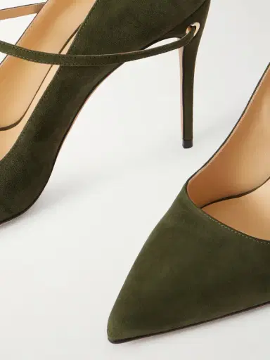 Jennifer Chamandi Lorenzo 105 Suede Pumps | Thumbnail 5