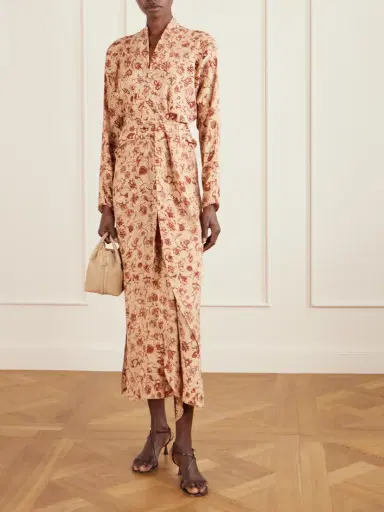 Loro Piana Laura Floral-print Silk Midi Dress | Thumbnail 2 Loro Piana Laura Floral-print Silk Midi Dress | Thumbnail 2