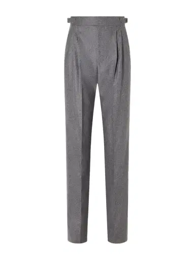 Loro Piana Malik Pleated Wool And Cashmere-blend Straight-leg Pants | Thumbnail 1