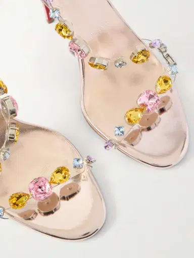 Christian Louboutin Rosa Z 100 Embellished Pvc Sandals | Thumbnail 5