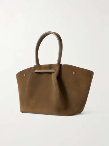 DeMellier The New York Large Leather-trimmed Suede Tote | Thumbnail 3 DeMellier The New York Large Leather-trimmed Suede Tote | Thumbnail 3