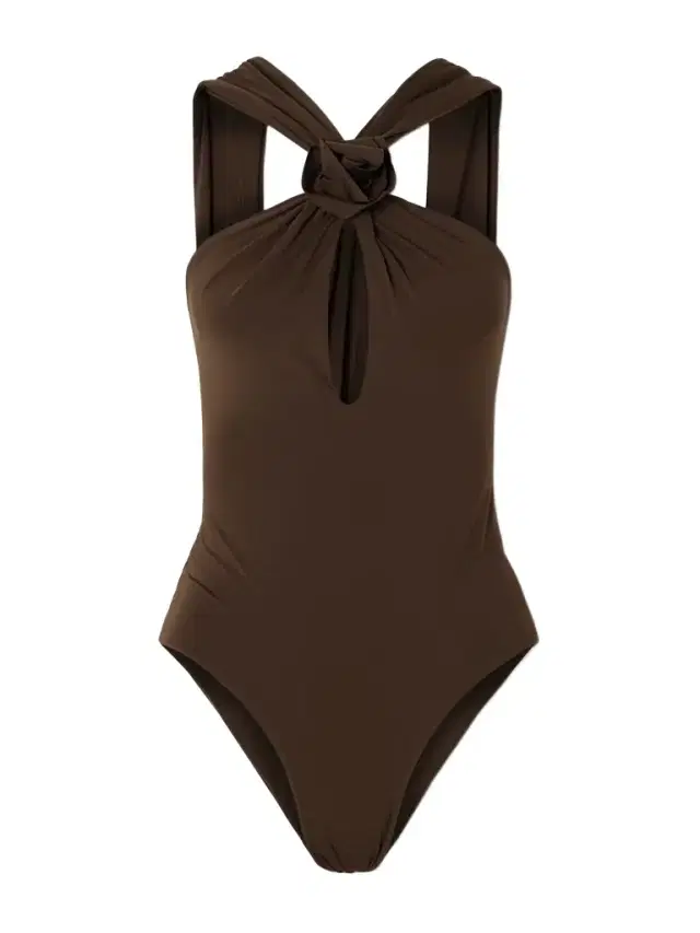 Sole Appliquéd Cutout Swimsuit