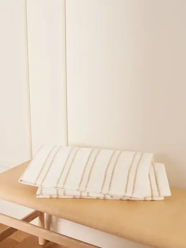 Embroidered Striped Cotton-terry Beach Towel